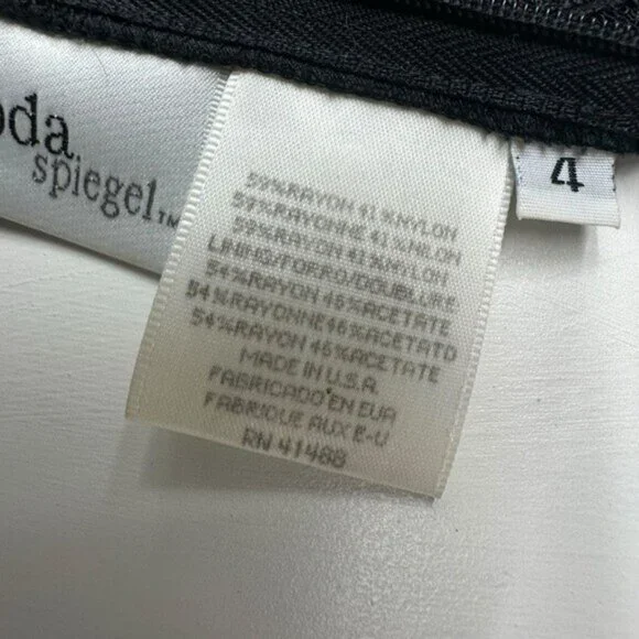 Vintage Moda Spiegel 4 Lace Gown 90s High Neck Black Velvet Y2K Formal Dress - Picture 9 of 12